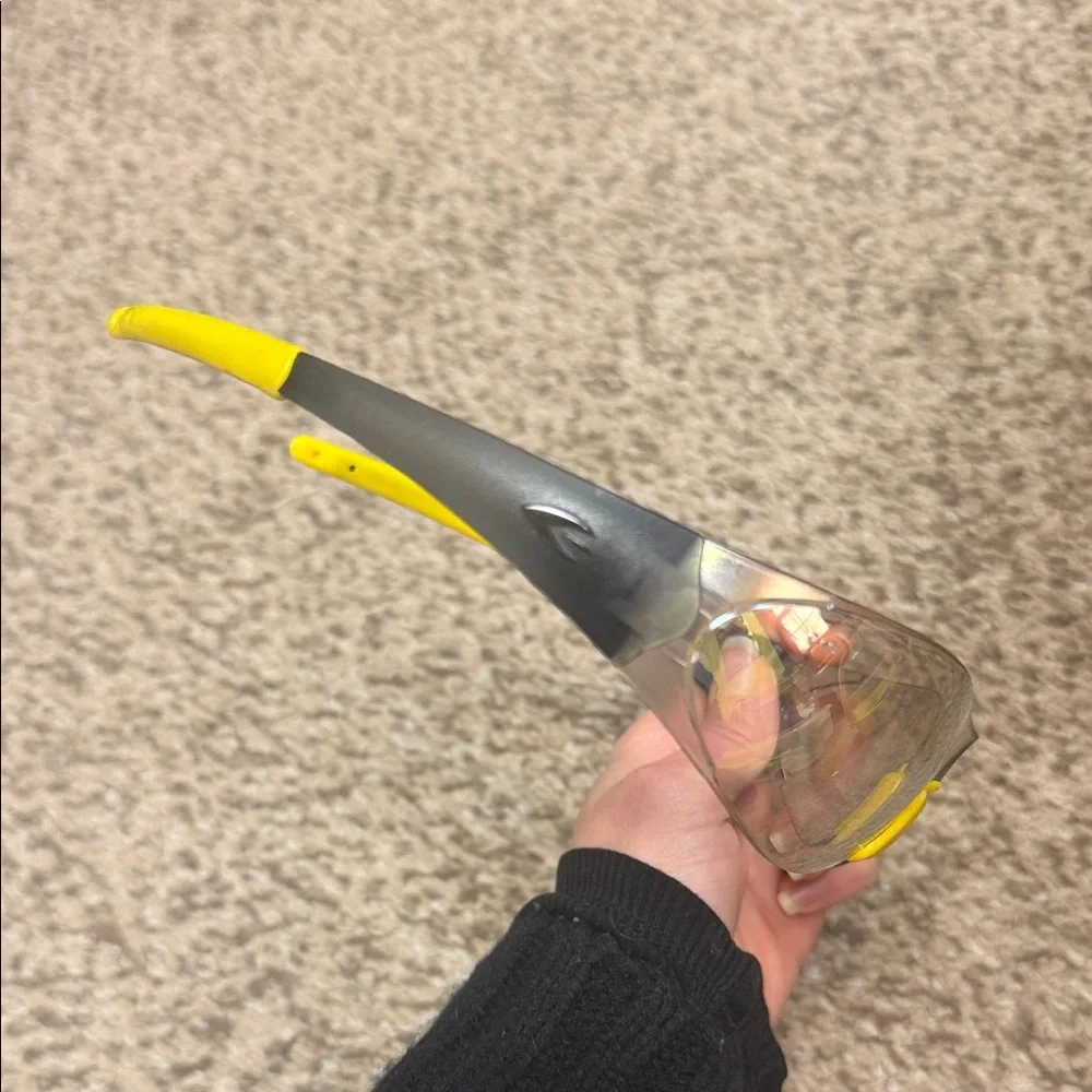 Yellow and Black Safety Glasses
